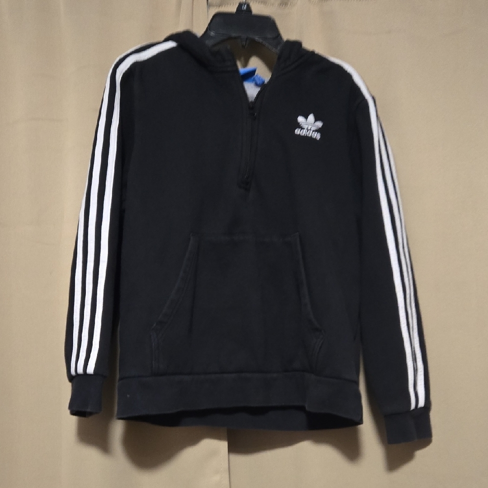 Adidas Black Pullover with White Accents
